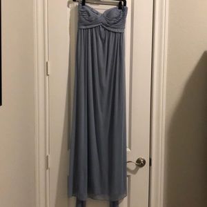 Dusty blue bridesmaid dress from azazie